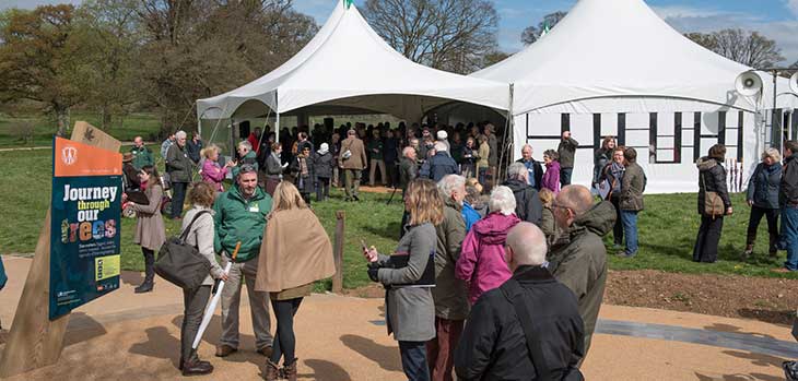 Donors gather to celebrate the completion of phase two of the Westonbirt Project