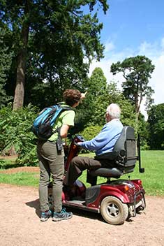 Claire Goulding with a participant from Yercombe Lodge