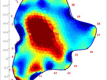 Graphic showing internal decay in red