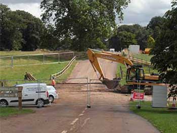 Construction staff on site