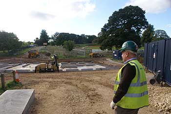 Working on the Welcome Building