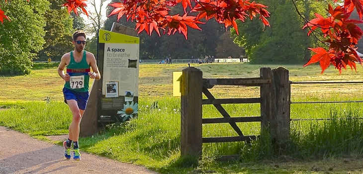 Running at Westonbirt Arboretum