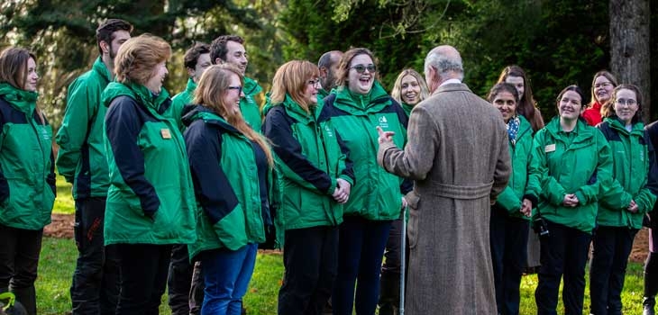 His Majesty King Charles III plants critically endangered tree at Westonbirt Arboretum to help save the species from extinction