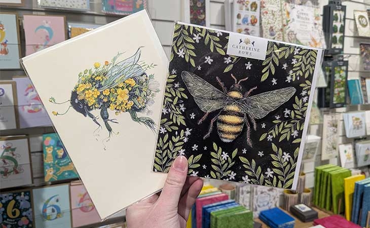 Bee greetings cards