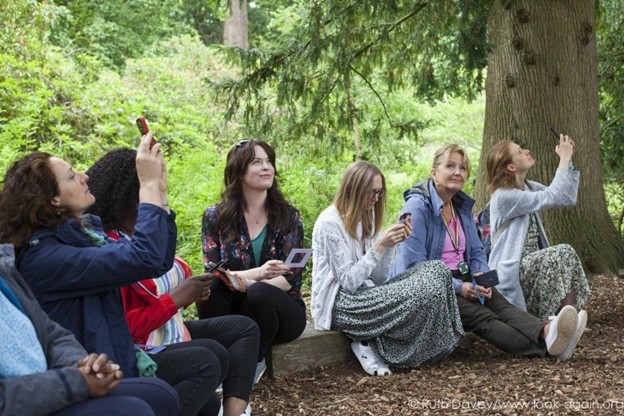 The Forestry England HR team experiencing slowing down to see differently for their wellbeing